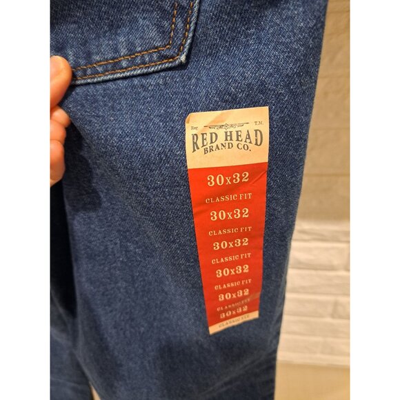 New Red Head Mens Classic Fit 30x32 Blue Denim Jeans 100% Cotton Made In Mexico - Picture 3 of 10